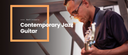 A musician playing guitar with text overlay 'Contemporary Jazz Guitar' and 'Neff Irizarry'.