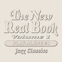 Cover of 'The New Real Book Volume 1 - Play Along #1' by Sher Music Co., with text detailing the title and the fact that it features jazz classics.
