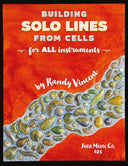 Book cover of 'Building Solo Lines from Cells' by Randy Vincent with a red background and pebble mosaic design.